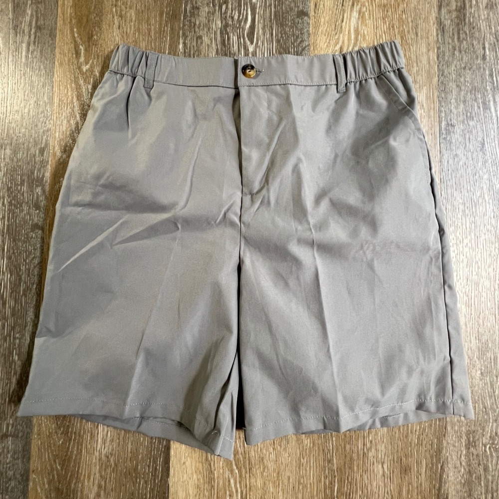 Unbranded Performance Shorts Mens Large Gray Elastic Waist Lightweight SKU 4682